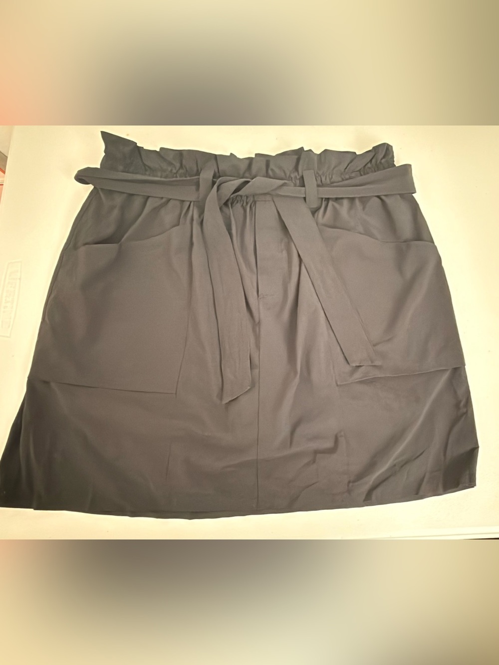 Athleta black belted skort size 10